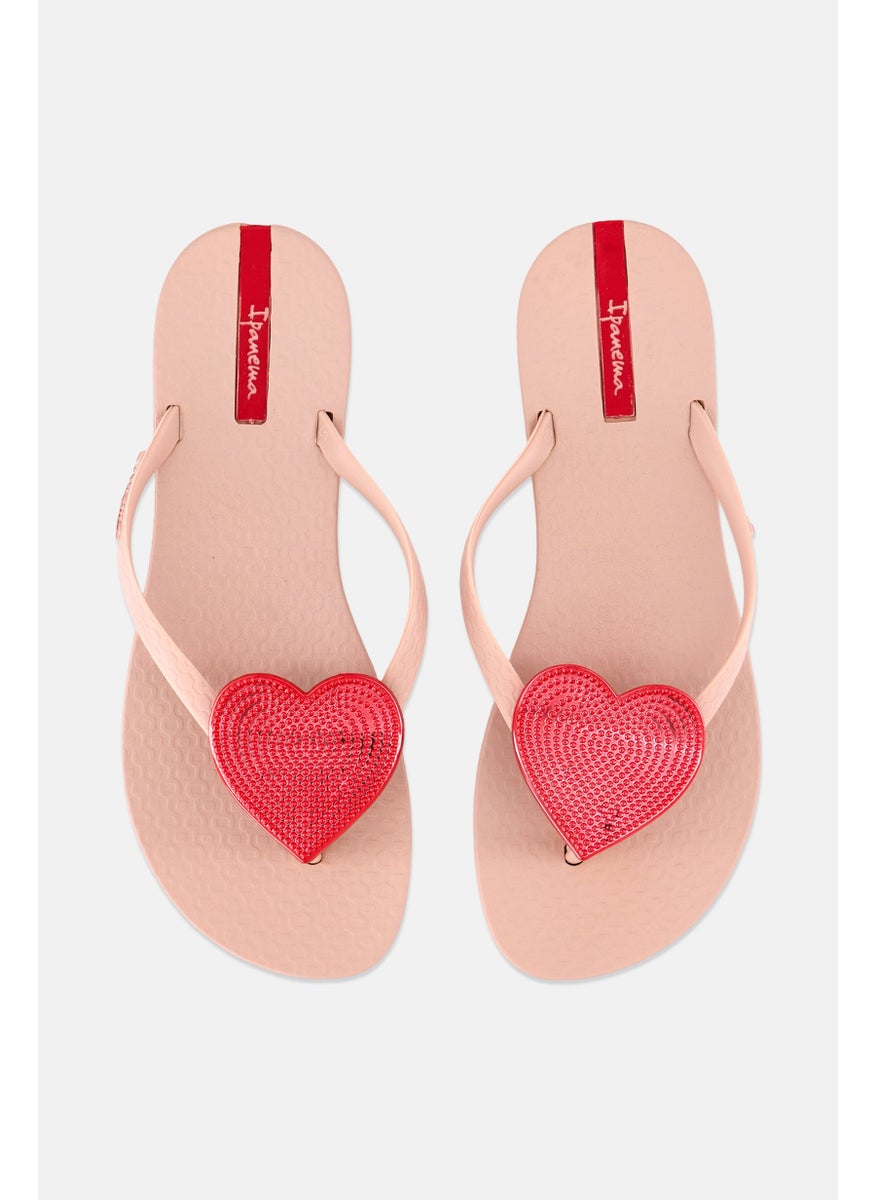 Ipanema Women Slip On Brand Logo Slippers, Light Pink  - Image 2