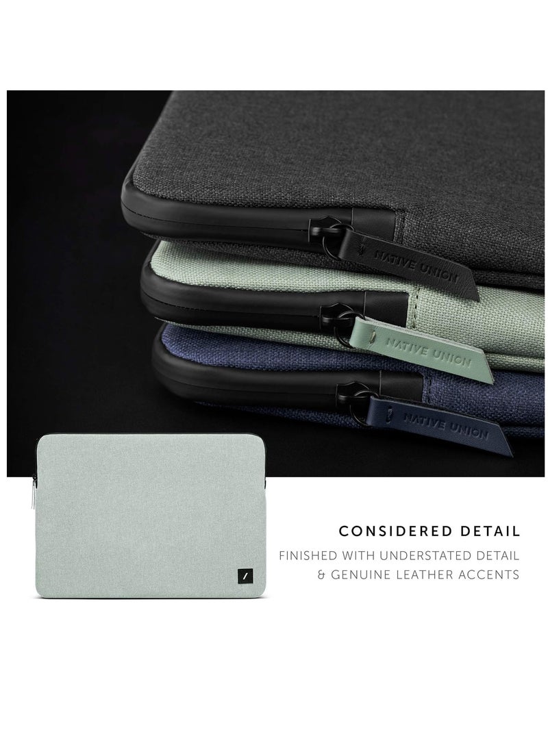 ناتيف يونيون Native Union Stow Lite MacBook Sleeve 13” – Minimalist Slim Sleeve with 360-Degree Protection – Compatible with MacBook Air 13” (2018 & Later), MacBook Pro 13” (2016 & Later) (Sage) - Image 4