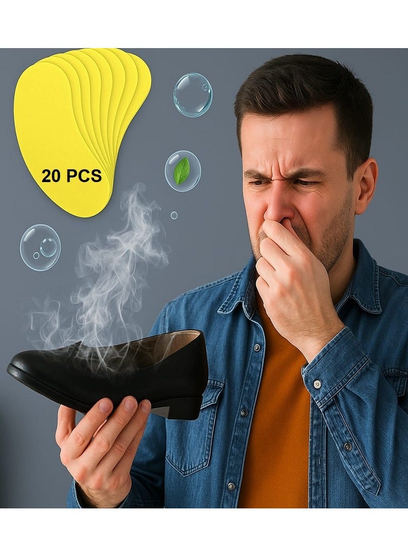MASIA 20-Piece Shoe Odor Protection Stickers – Strong Shoe Deodorizer. - Image 1