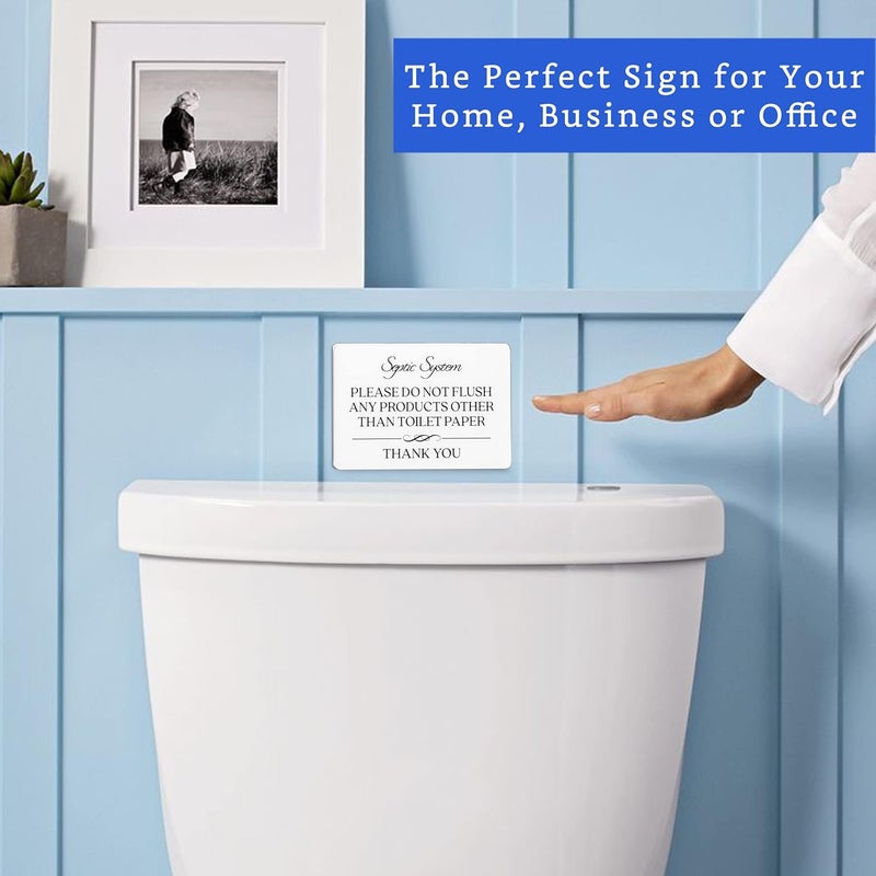 GLOBE ROCKET Septic System Do Not Flush Sign - Image 5