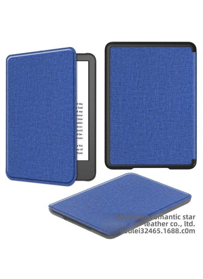 For 2024 Kindle Paperwhite12 Protective Case Kpw7 E-book Drop-proof Case-Color:Custer Pattern Grass Green-Applicable Models:kindle Paperwhite1/2/3/958/899