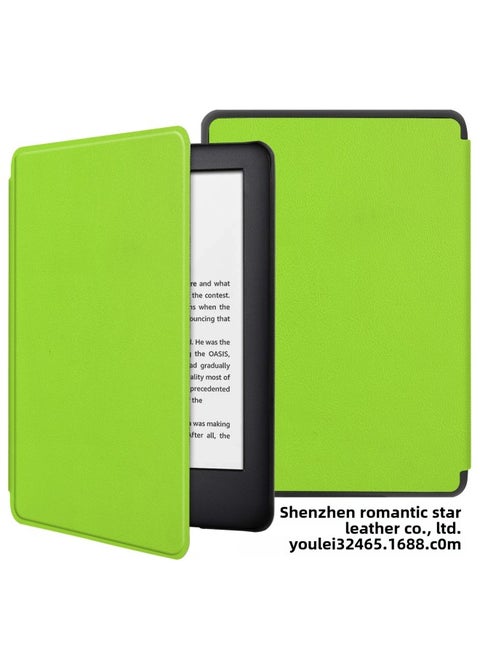 For 2024 Kindle Paperwhite12 Protective Case Kpw7 E-book Drop-proof Case-Color:Custer Pattern Grass Green-Applicable Models:kindle Paperwhite1/2/3/958/899