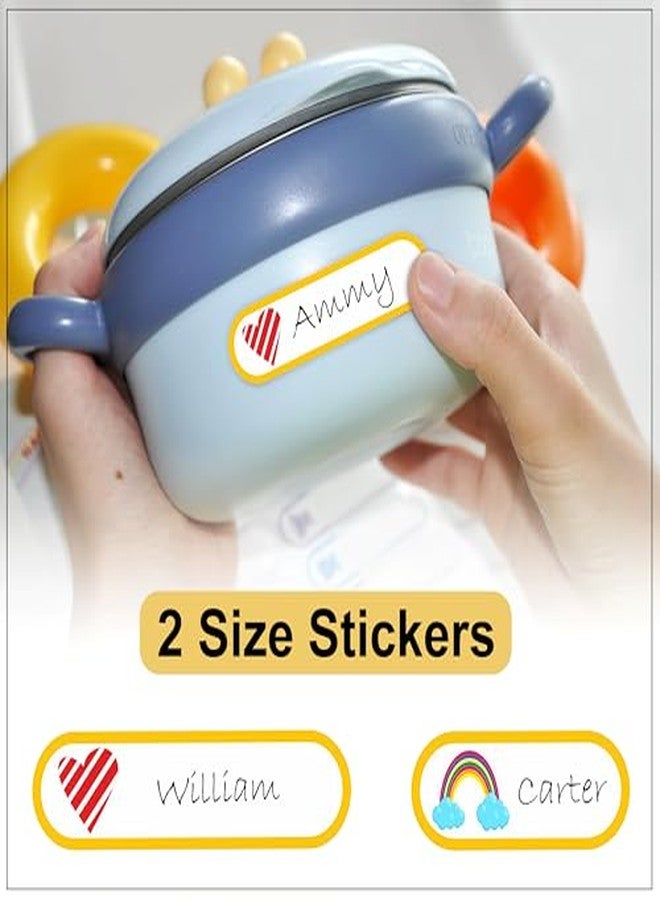 GLUN® 320 Waterproof Label Name Stickers (20 Sheets) Durable for Kids Bottles, Lunch, Clothes, Kitchen, Pantry & More Pack of 2, 20 Labels - Image 5