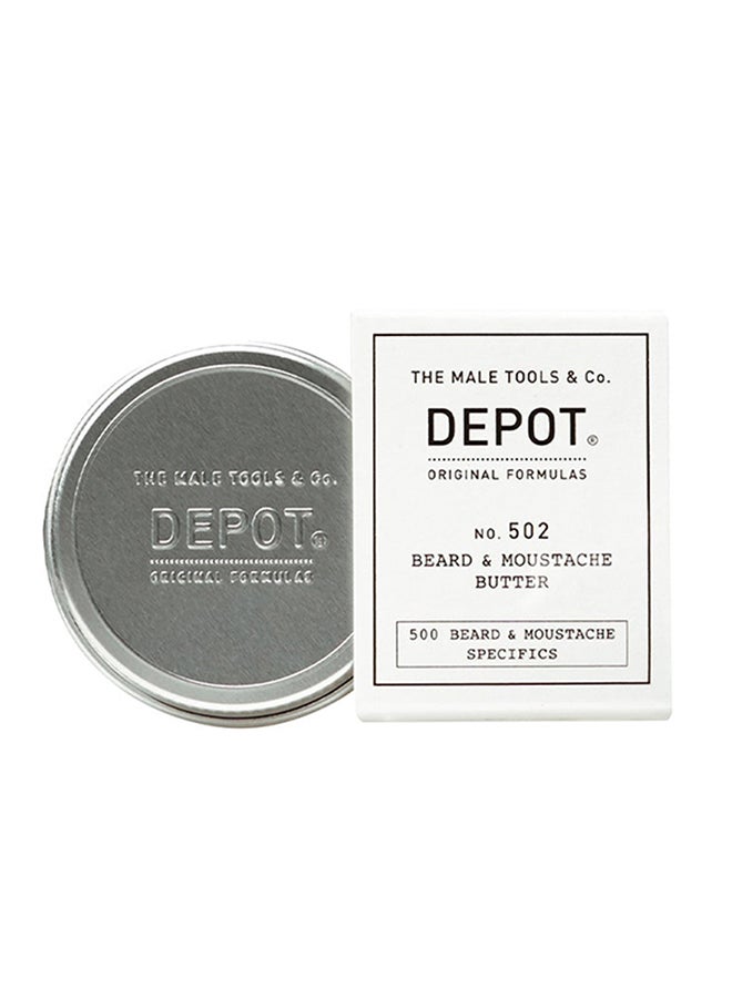 Depot زبدة مغذية لللحية والشارب - تنعم الشعر الخشن، توفر تثبيت خفيف وتضيف لمعة لمظهر مرتب (30 مل) - Image 1