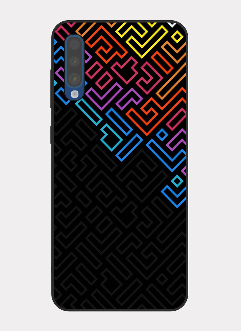 بكسلات كفر سامسونج جالكسي ايه 50 نمط هندسي ملون متعدد الالوان - Image 1