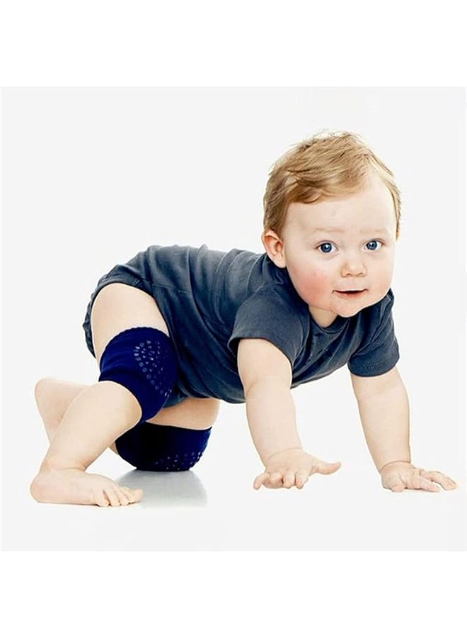 زوجان من وسادات الركبة للأطفال أثناء الزحف، وسادات الزحف لحماية ركبة الطفل وواقي الساق المضاد للانزلاق للأطفال من الجنسين أثناء الزحف والمشي، فكرة هدية (اللون وردي، المقاس عالمي) - Image 2