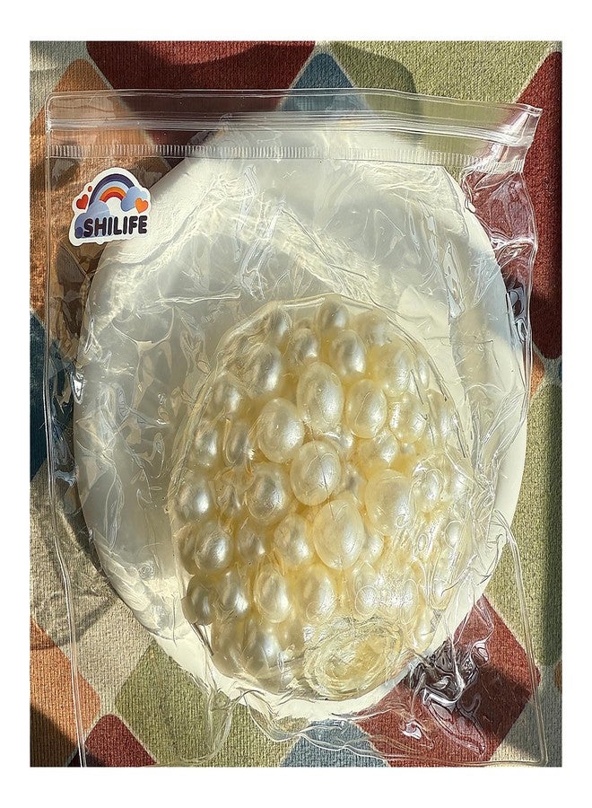 SHILIFE Taba Squishy,Stress Ball,Kawaii Squishies PVC Toys,Stress Relieving Fur Ball OPP Packaging Gifts|Squishy Fidget Toys for Anxiety&Relaxation|Perfect Desk Accessory for Adults (Pearl Color) - Image 5