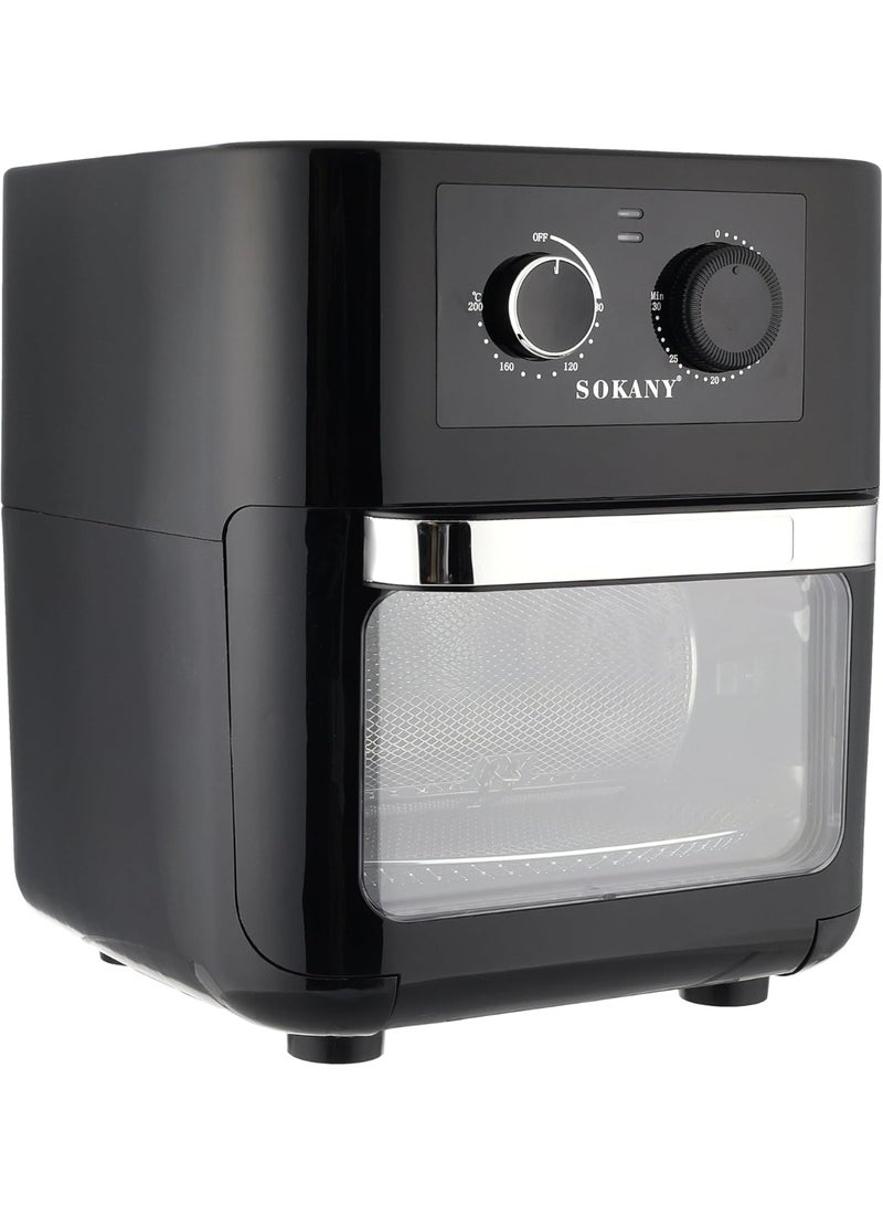 sokany 1700W 10L Large Capacity Oil-Free Air Fryer - Manual Control (SK-003A) - Image 4