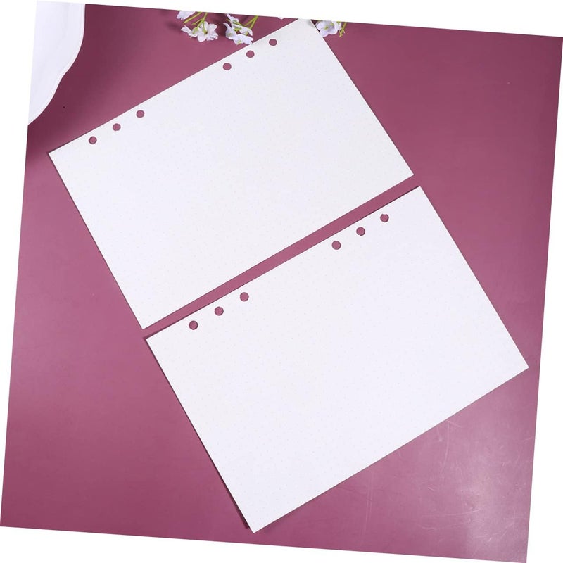 NUOBESTY 135 Sheets Loose Leaf Refill Paper Dotted Notebook Replacement Papers for Journals for School Note Taking and Drawing and Smooth Surface - Image 3