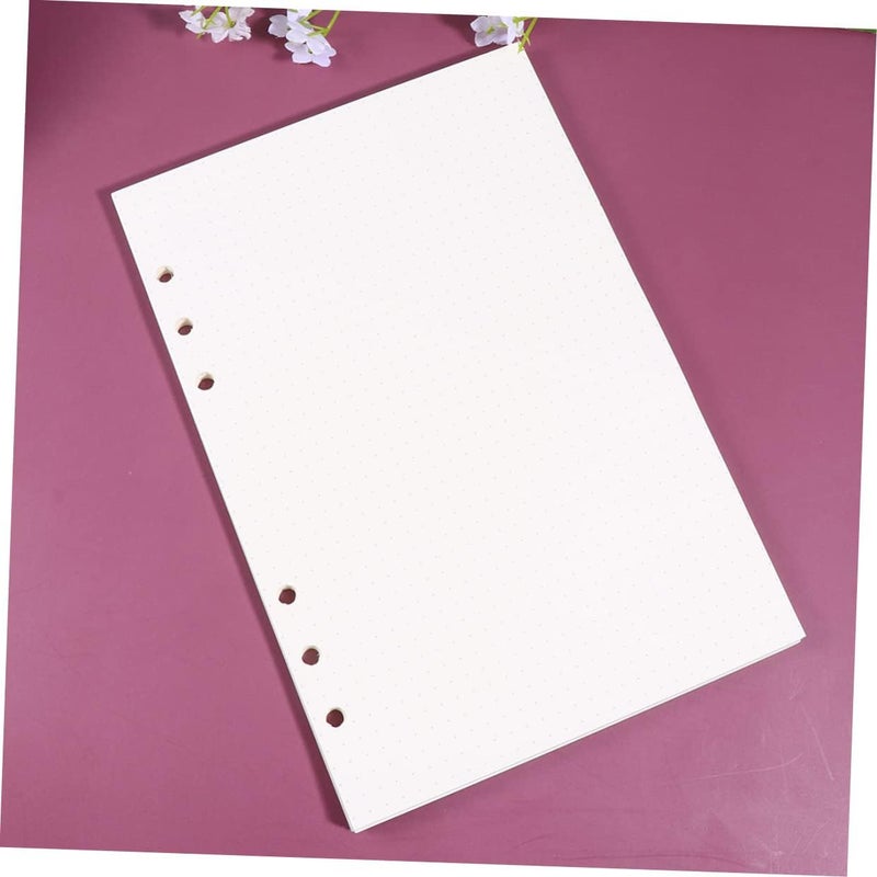 NUOBESTY 135 Sheets Loose Leaf Refill Paper Dotted Notebook Replacement Papers for Journals for School Note Taking and Drawing and Smooth Surface - Image 2