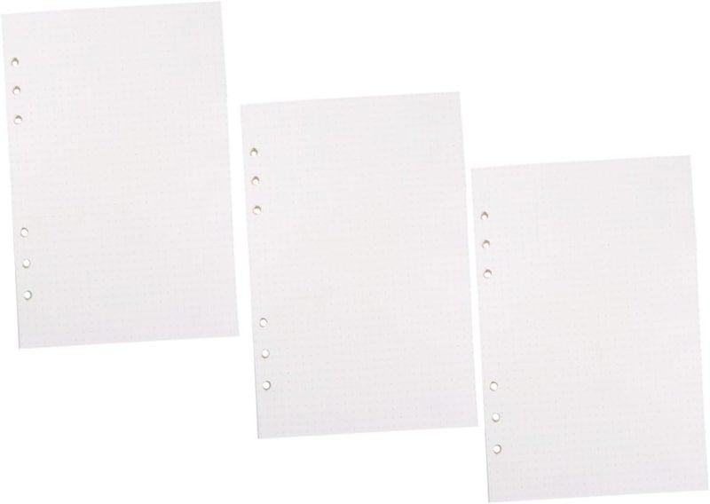 NUOBESTY 135 Sheets Loose Leaf Refill Paper Dotted Notebook Replacement Papers for Journals for School Note Taking and Drawing and Smooth Surface - Image 1