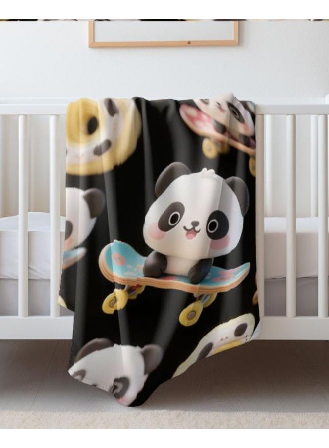 عام بطانية رقيقة من الفانيلا الكرتونية للأطفال أو الطلاب (دافئة ومريحة ومناسبة للنوم والألعاب) 100 سم * 150 سم - Image 5