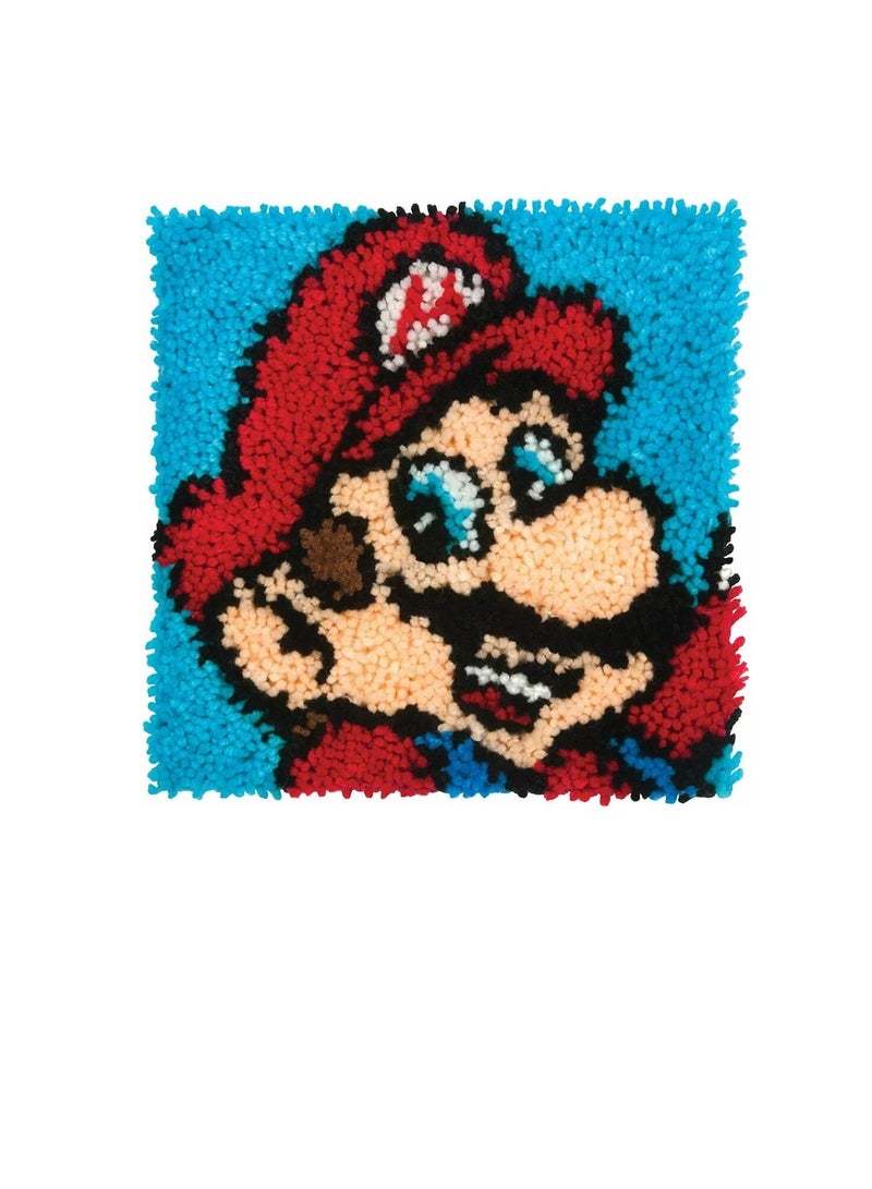 Latch Hook Kit 12inch x 12inch Super Mario Bros - Image 2