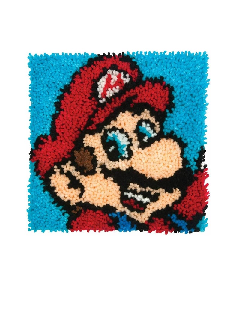 Latch Hook Kit 12inch x 12inch Super Mario Bros - Image 3