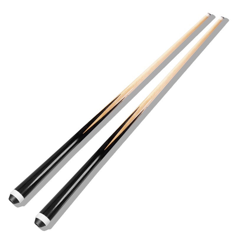 HMQQ Pool Cue Sticks â€“ 36" Billiard Cues with 13mm Leather Tip,Set of 2 Durable 2-Piece Pool Sticks for Beginners& Kids - Image 1