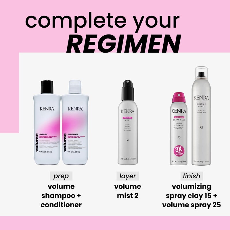 Kenra Professional Volume Mist 2 | Volume Builder | Lightweight, Fine Mist | Low Hold, Flexible Finish | Thermal Protection | Volume That Lasts Up To 48 hours | All Hair Types | 6 fl. oz. - Image 5