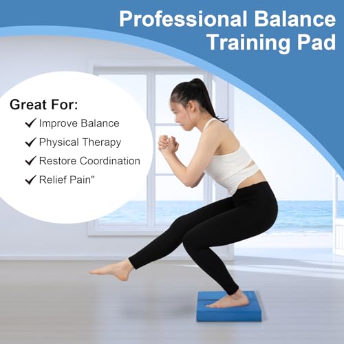 StrongTek 2-in-1 Non-Slip Balance Pad - High-Density Foam Cushion, Supportive Exercise Mat & Knee Pad for Core Training, Yoga, Pilates, Physical Therapy, Stability Training, Stretching, and Rehab - Image 4