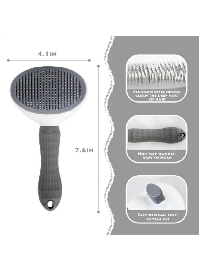 Cat Brush for Shedding & Grooming – Slicker Brush for Dogs and Cats with Long Hair – Removes Tangles, Mats & Loose Fur - Image 5