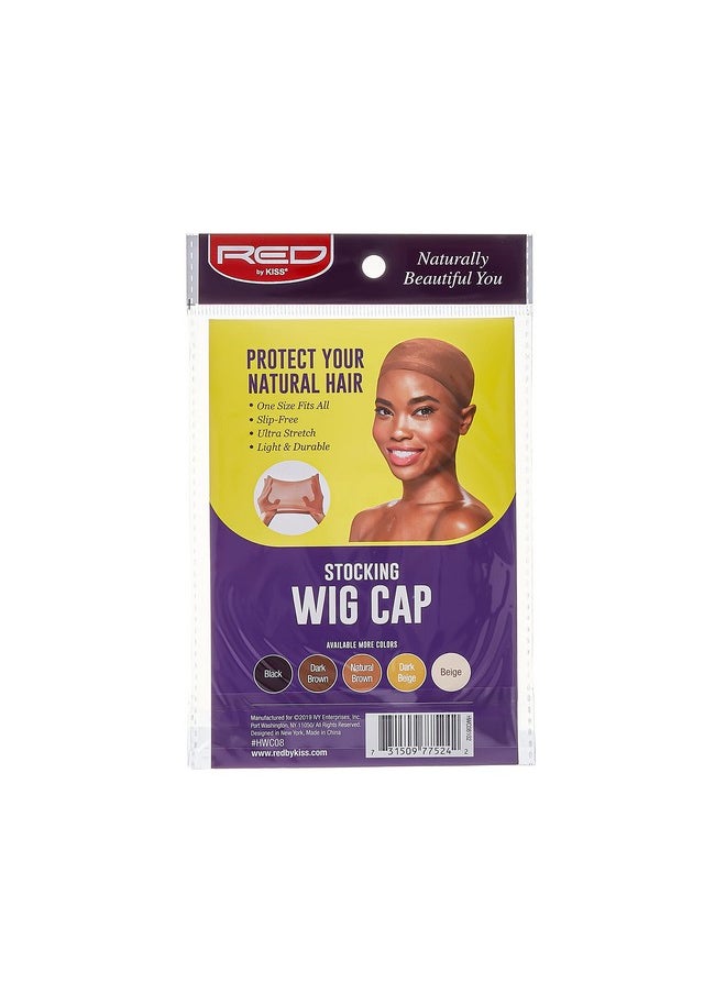 Red by Kiss Wig Cap (1 Pack, Natural Brown (Stocking))  - Image 2