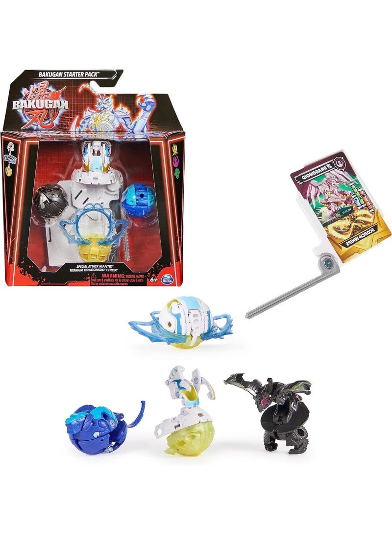 Bakugan 3.0 Starter Pack S1 | Bakugan Battle Toy Set | Collectible Action Figures | Transforming Battle Game | Kids Interactive Toy | Bakugan Starter Set | Assorted Styles - Image 1