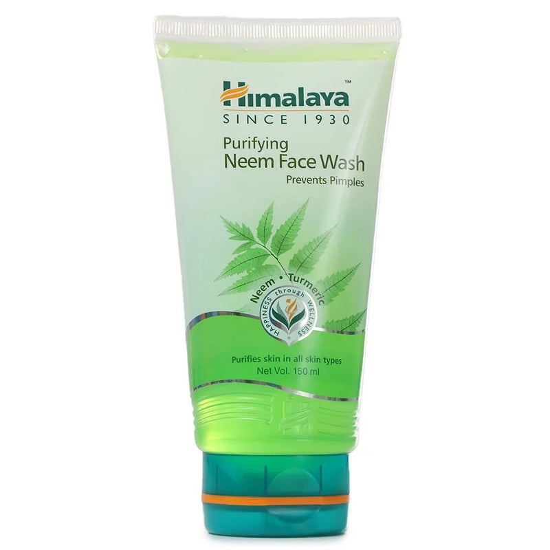 Himalaya غسول وجه هيمالايا المنقي بنبات النيم يمنحك بشرة صافية وخالية من المشاكل، 150 مل - Image 1