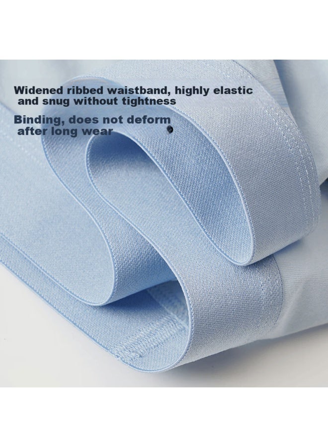MIIOW Men's Underwear  New [10a Antibacterial] Mulberry Silk Boxer Briefs Comfortable 3-pack - Image 2
