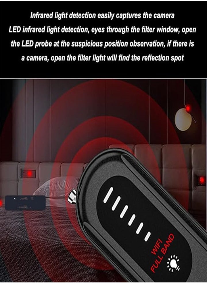 Generic - Anti Spy Detector, 6 Level Sensitivity Multi-Function Camera Detector, Portable Wireless GPS RF Signal Scanner Snooping Device Finder for Travel, Office, Hotel - Image 1