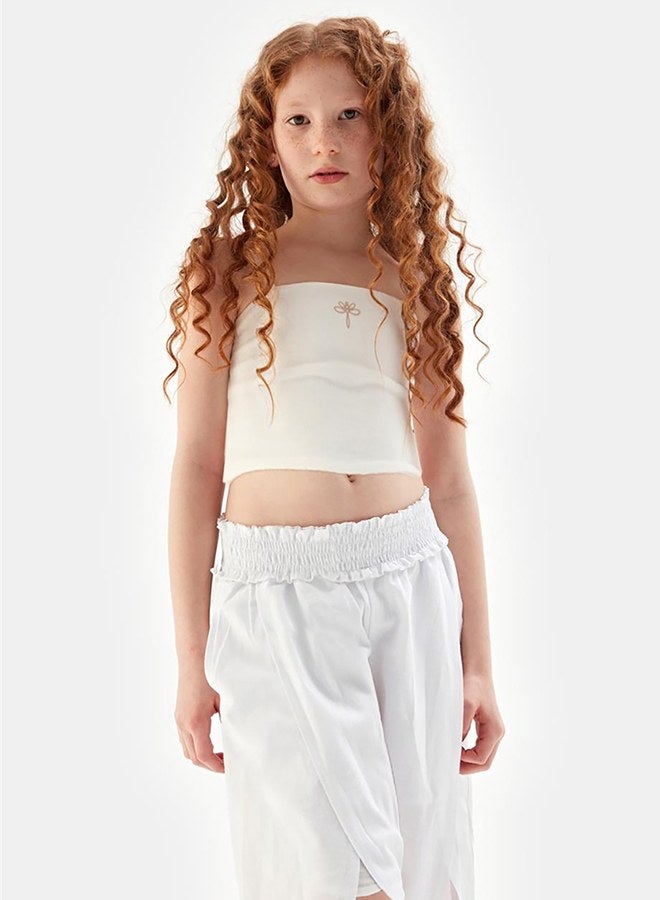 Tyess Girl White Trousers - Image 2