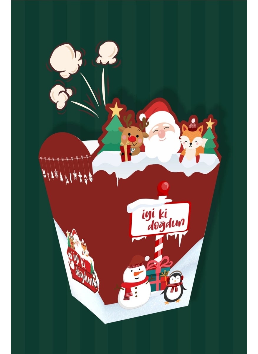 Neşeli Günlerim Happy Days Winter Concept Popcorn Box *8 Birthday 