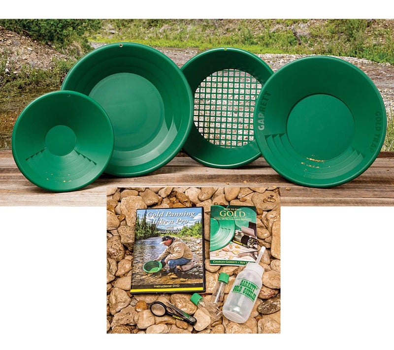 Garrett Deluxe Gold Pan Kit â€“ Includes 14â€³ Gold Trap, 15â€³ SuperSluice, Classifier, 10â€³ Pan, Guzzler Bottle, Tweezers, Vials â€“ Complete Prospecting Set - Image 2
