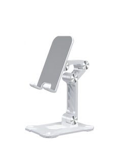 Excefore Phone Stand for Desk, Foldable Desktop Mobile Phone Stand Angle Height Adjustable, Office Phone Holder Cradle Dock Compatible with 4.7"-13" iPhone/Smartphone/iPad/Tablet  - Image 1