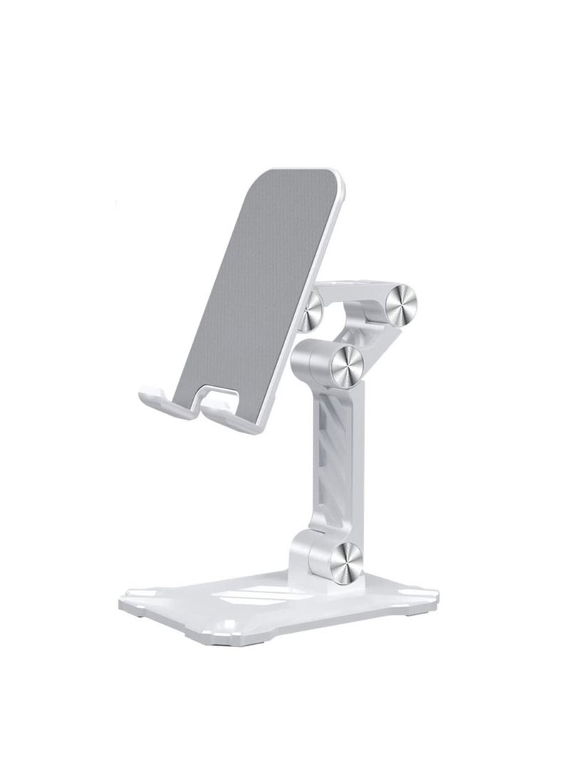 Excefore - Phone Stand for Desk, Foldable Desktop Mobile Phone Stand Angle Height Adjustable, Office Phone Holder Cradle Dock Compatible with 4.7"-13" iPhone/Smartphone/iPad/Tablet - Image 1