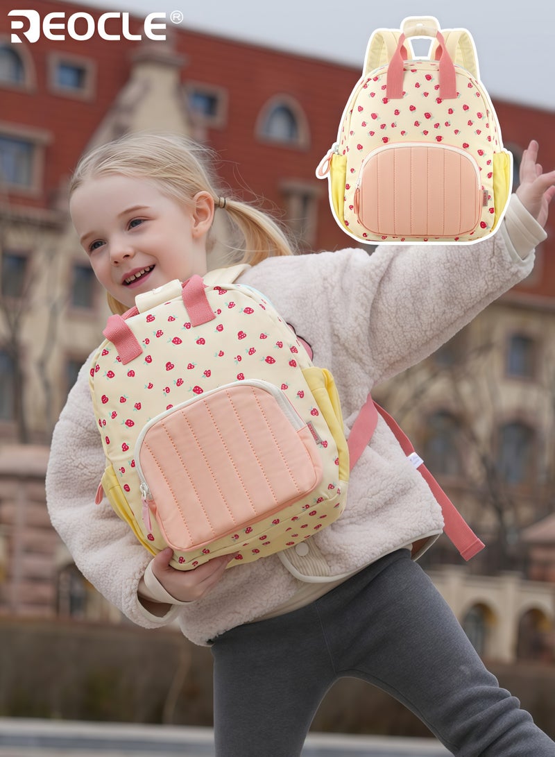 REOCLE Girl's Backpack with Cartoon Design and Breathable Comfort Mini Daypack for School Weekend Travel - Image 1
