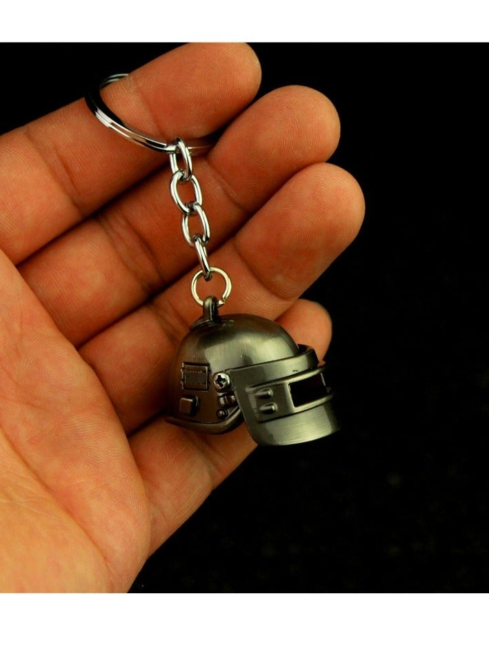 4 قطع من سلسلة المفاتيح المعدنية الصغيرة PUBG ذات الطراز القديم - Image 4