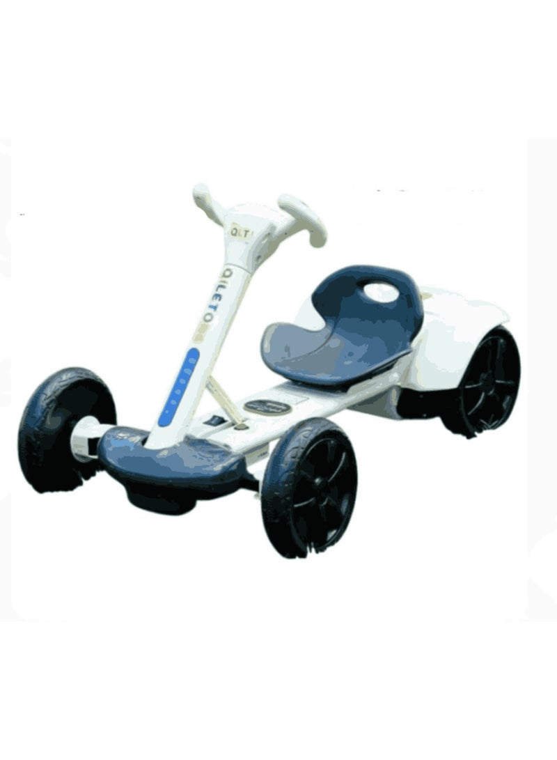 AS Large battery electric car with two motors and four wheels with lights - Image 1