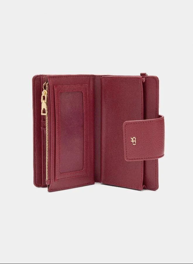 PARFOIS Red Wallet with mobile phone pocket for Women | Best Price UAE