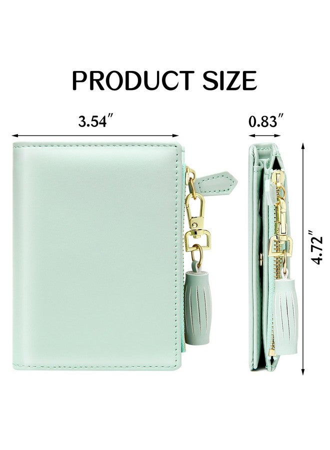 GEEAD Small Wallets For Women Bifold Slim Coin Purse Zipper Id Card Holder - Image 3