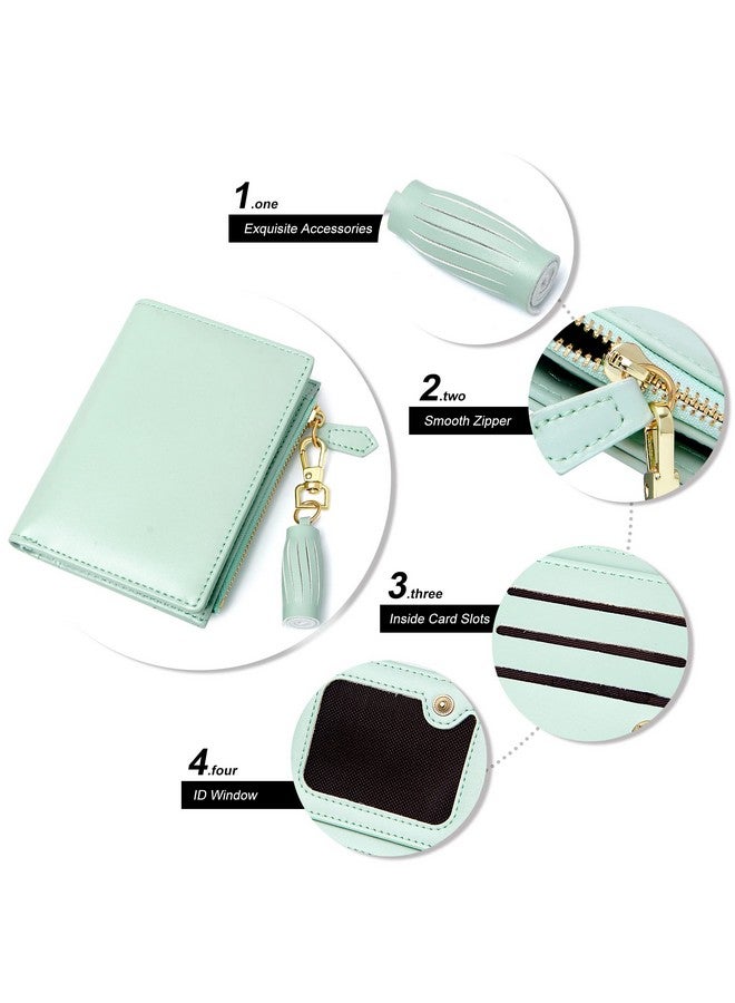 GEEAD Small Wallets For Women Bifold Slim Coin Purse Zipper Id Card Holder - Image 4