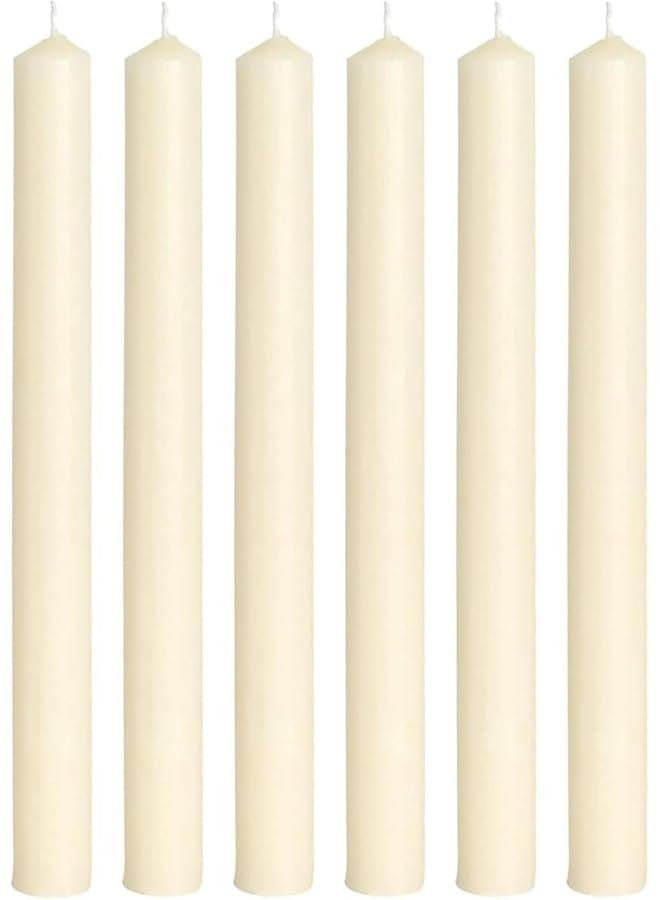 Green Tiger 6-Pack White Dripless Church Candles | Long-Lasting Flame for Church Altars, Prayer Vigils, Religious Celebrations, Home & Party Decoration | Classic Unscented Design for Serene Atmosphere - Image 1