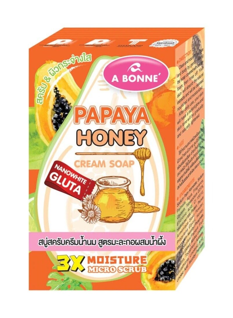 A BONNE Papaya Honey Cream Bar Soap 90g