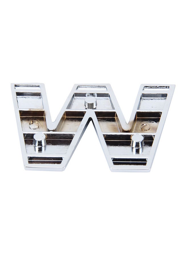 NIBEMINENT Car Badge Emblem 3D English Letter W Self-Adhesive Sticker Decal - Image 2