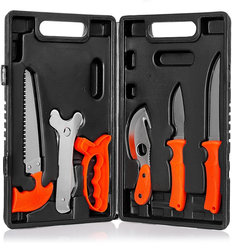 Maxam Field Dressing Kit, for Hunters and Fishermen, Portable Game Processing Kit in a Durable Case, 7-Piece - Image 1