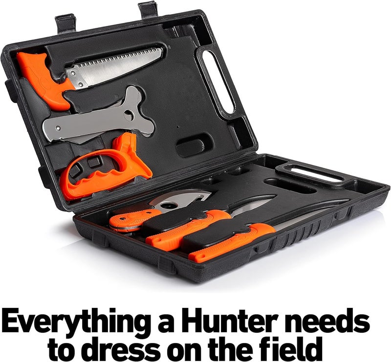 Maxam Field Dressing Kit, for Hunters and Fishermen, Portable Game Processing Kit in a Durable Case, 7-Piece - Image 2