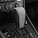 QKYS Leather Car Gear Shift Knob Cover Upgraded AntiSlip Design Stick Shift Knob Cover Universal Durable Car Decorative Accessories Shifter Stick Protector Suitable for CarsTrucksSUVs Dark Gy - Image 2
