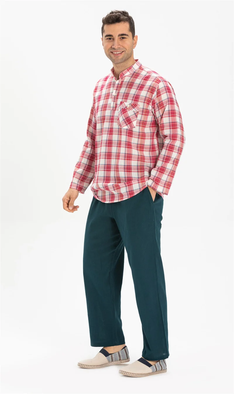 اكبينيز Şile Cloth Men's Shalwar Pants Petrol Ptrl