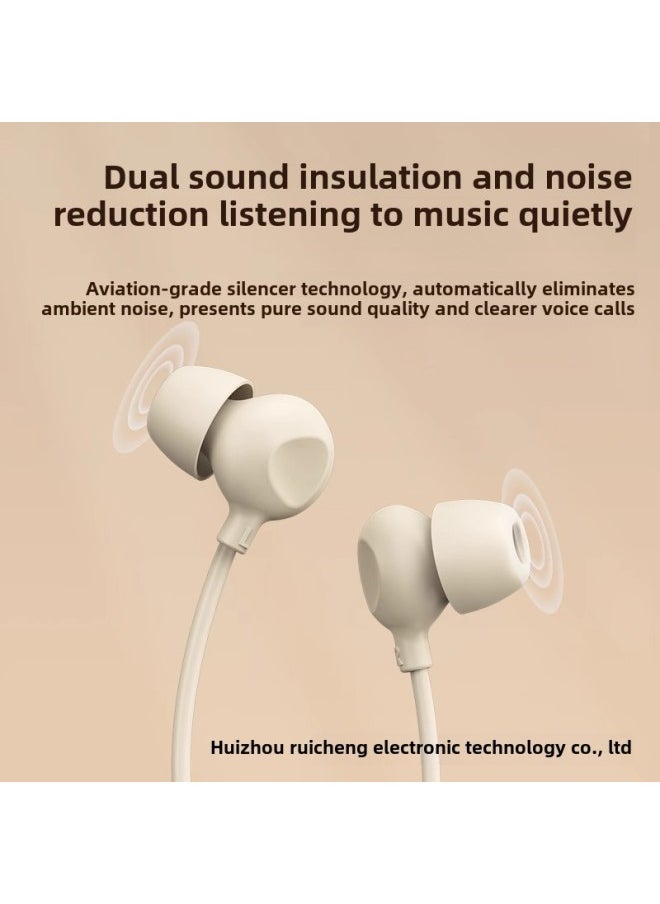 Generic - Sleep Wired Headset In-Ear Digital TYPE-C For Apple 15 Android C Mouth Headset Factory-Color:Purple Digital TYPE-C (boxed) - Image 1