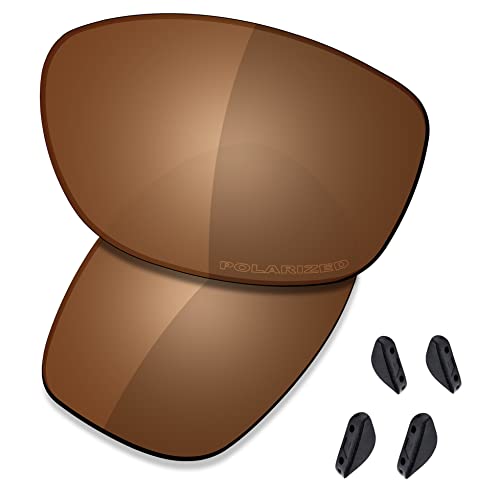 SAUCER Premium Replacement Lenses & Rubber Kits for Oakley Pit Bull OO9127 | Pit Bull Asian Fit OO9161 Sunglasses High Defense - Amber Brown Polarized - Image 1