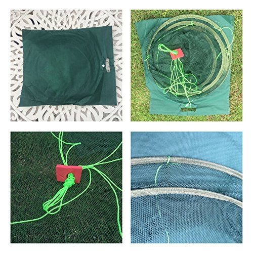 EASY BIG Foldable Fish Catching Net, Hand Cast Cage for Shrimp and Crab - Image 4