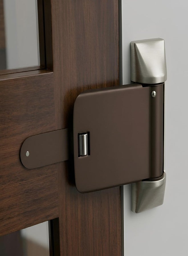 Volo Helix Door Closer, Spring Action Type, Door Closer for Wooden Door, for Residential/Commercial Purpose for Light Weight & PVC Door (Helix Brown) - Image 1
