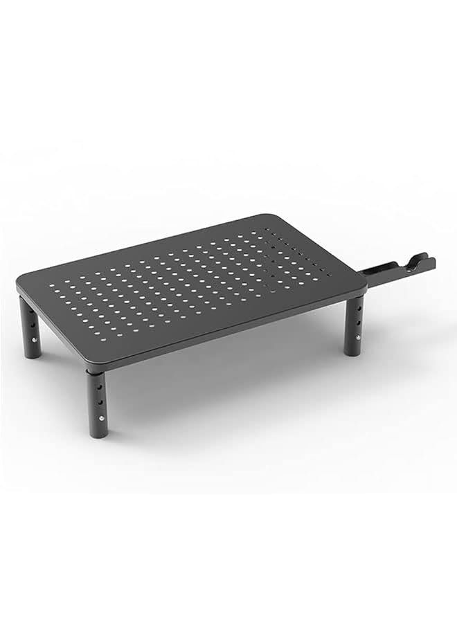 Fh Flash Hawk Monitor Stand Riser Adjustable Laptop Stand Riser Holder With Phone Holder 3 Height Adjustable Underneath Storage For Office Supplies - Image 1